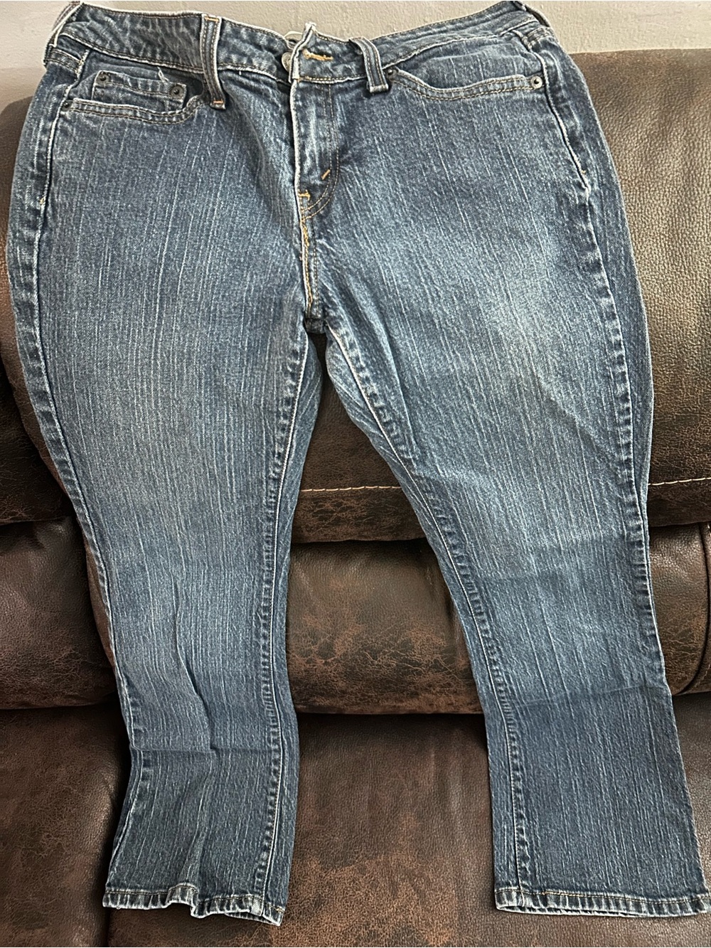 Levi's Women's Straight-Leg Blue Denim Jeans